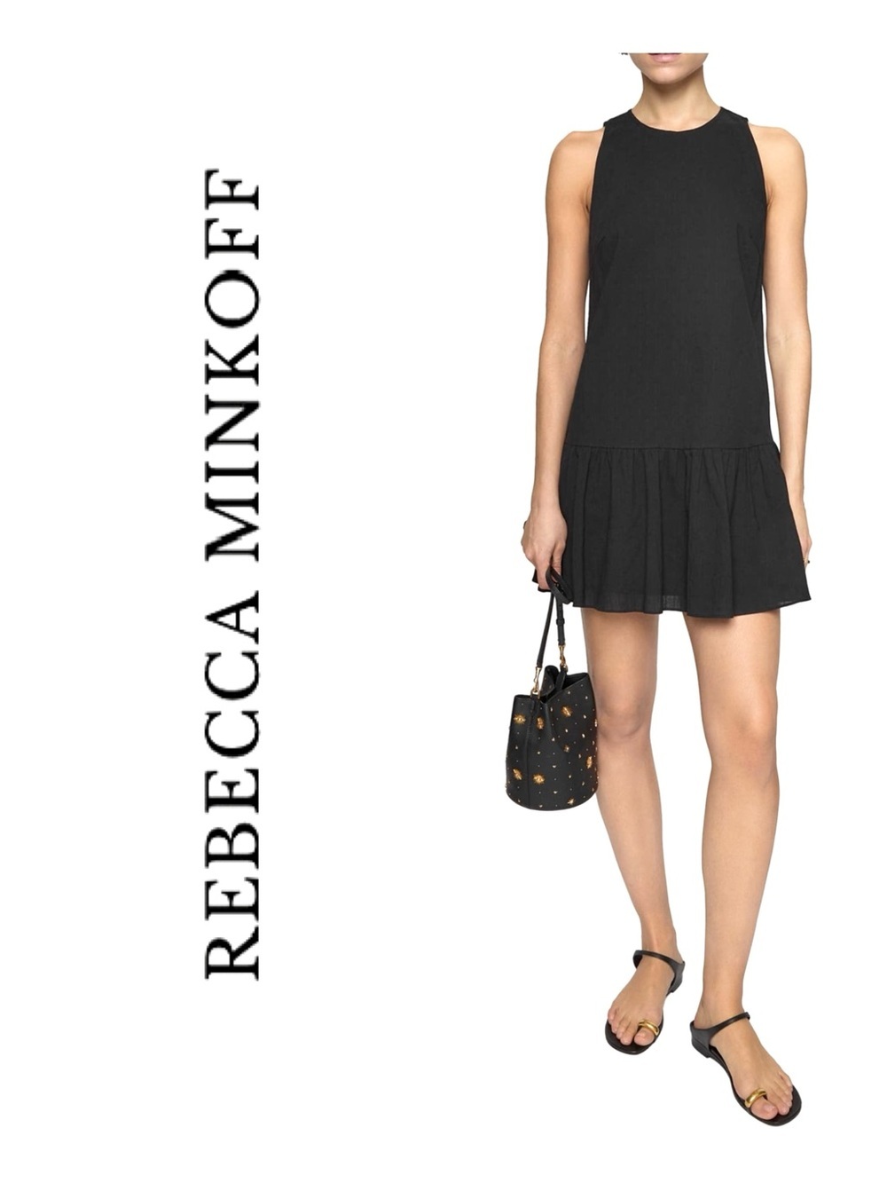 Rebecca Minkoff Black Mindy Mini Dress